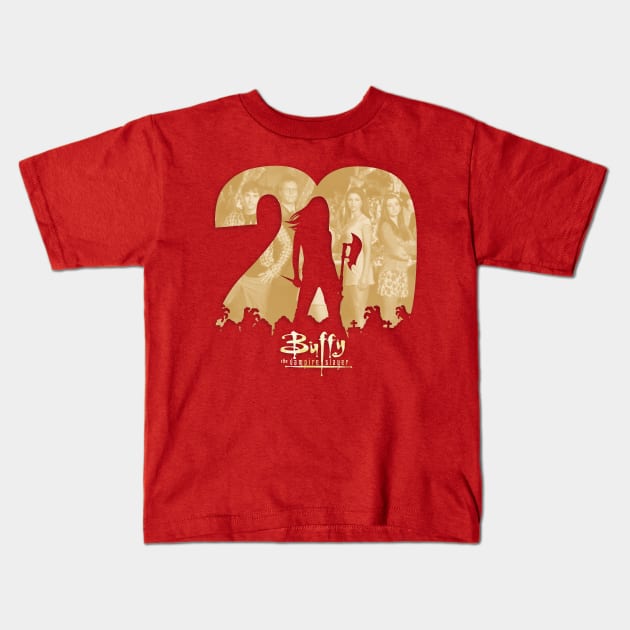 Buffy Slays 20 Kids T-Shirt by TomTrager